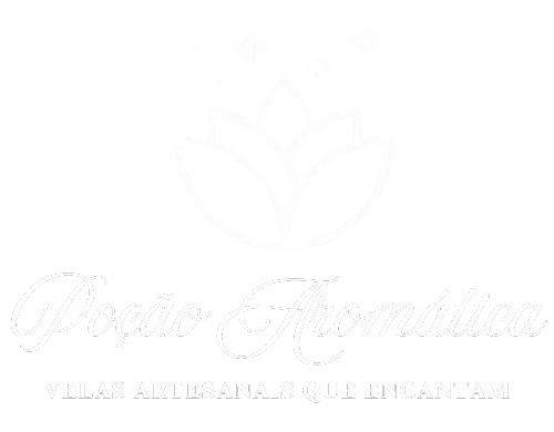 logo poção aromática. velas artesanais, óleos essenciais