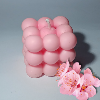 Vela Bubble Flor de Cerejeira 150g - Cera 100% Vegetal