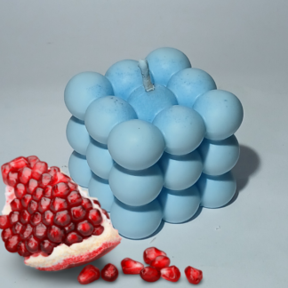 Vela Bubble Romã 150g - Cera 100% Vegetal